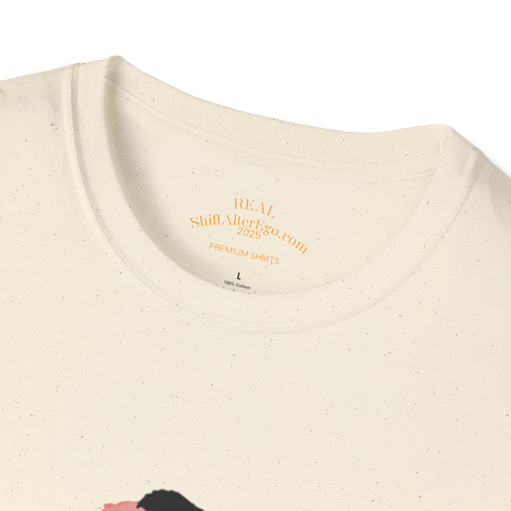 Brave Kanji Zen T-Shirt  Watercolor Red Sun with Japanese Character