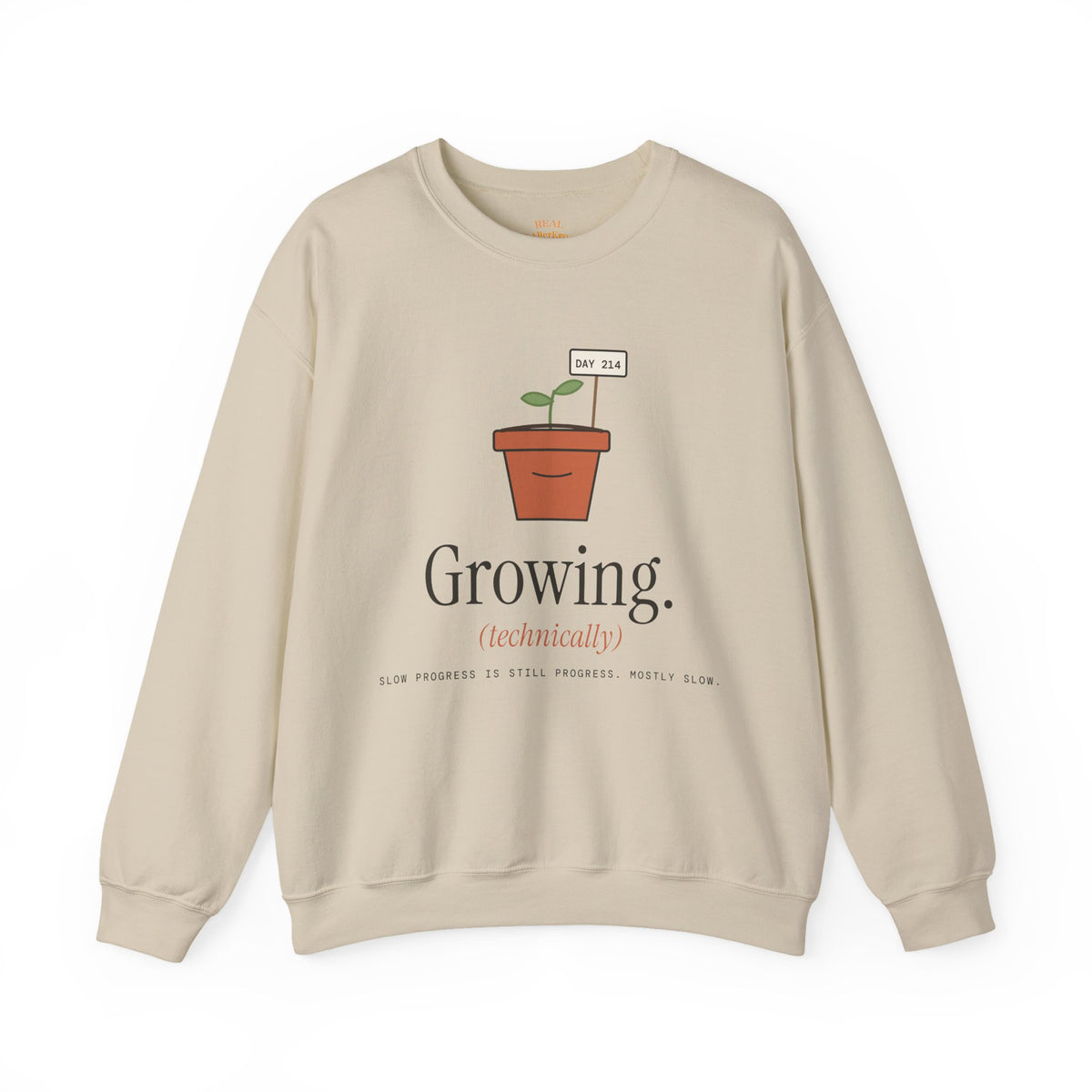 Growing (technically) Sweatshirt - Plant Pot Crewneck for Plant Lovers