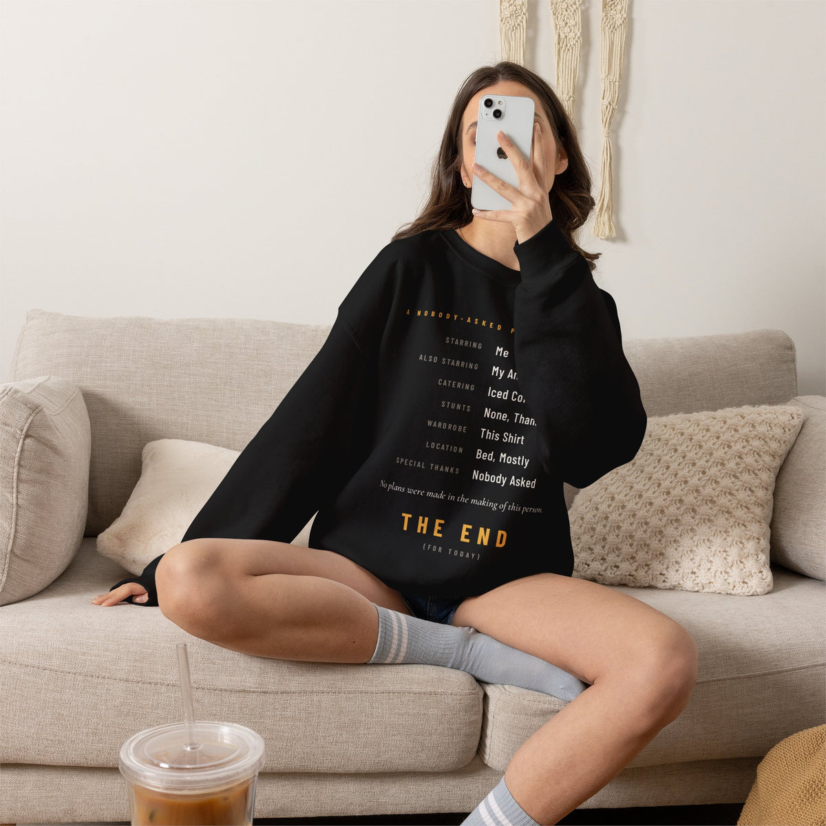 The End Minimalist Crewneck Sweatshirt