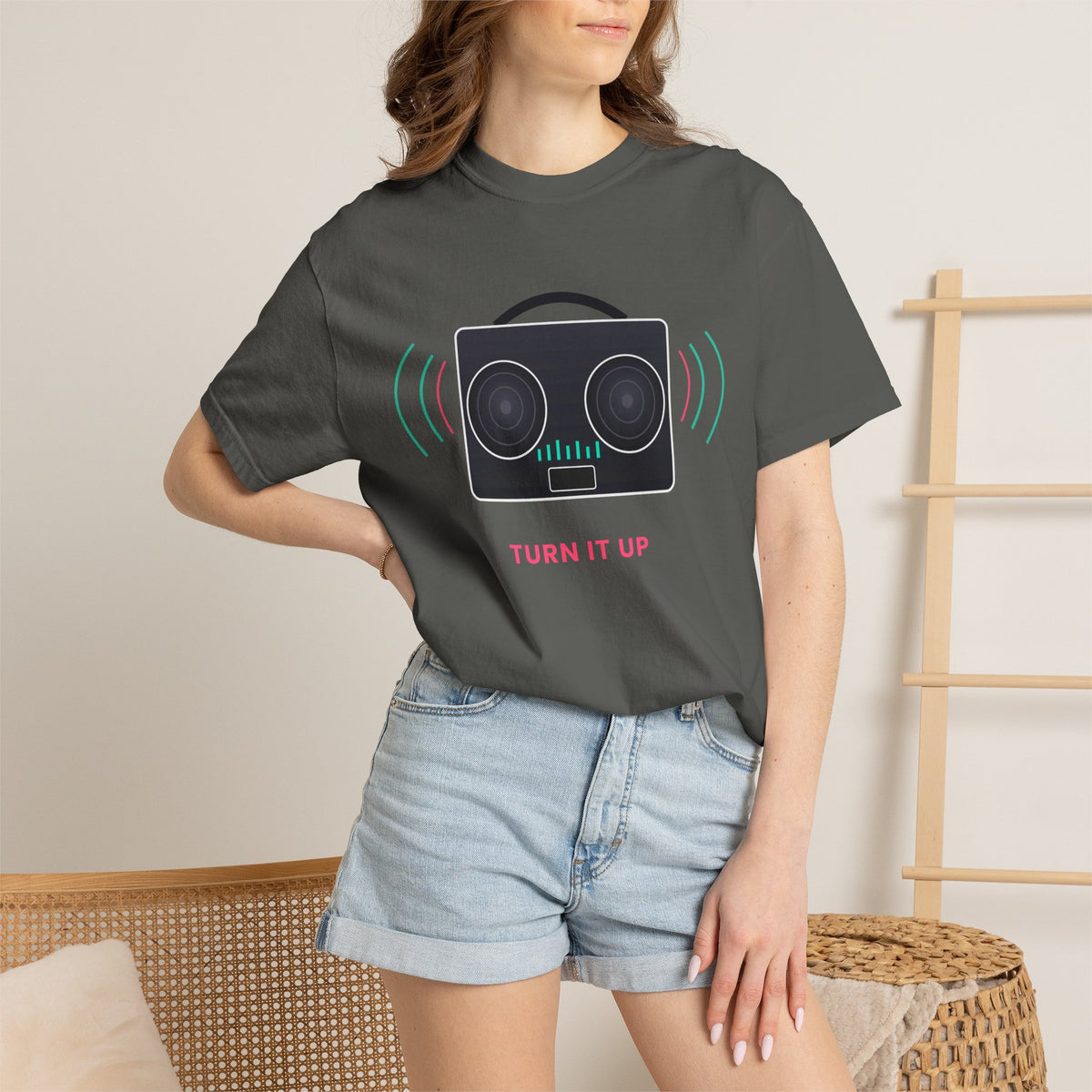 Boombox 'Turn It Up' T-Shirt