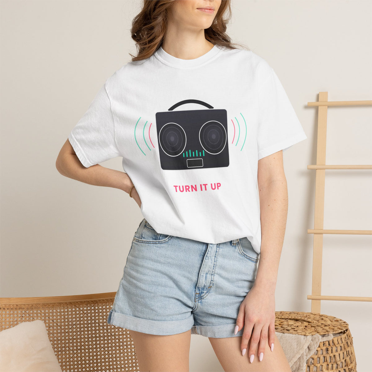 Boombox 'Turn It Up' T-Shirt