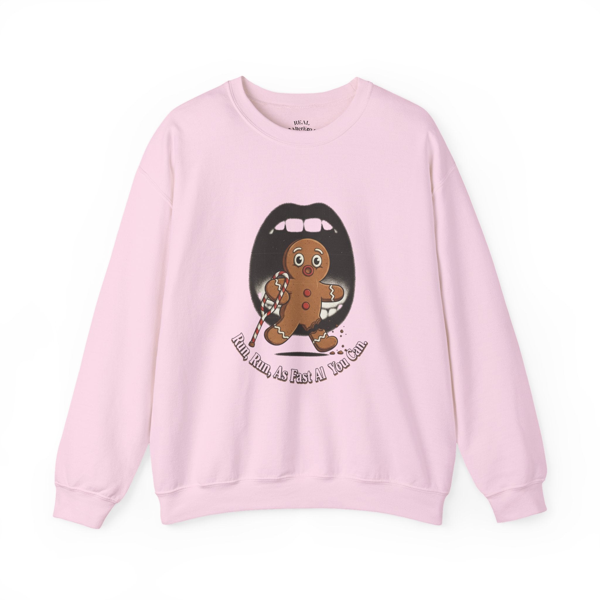 Gingerbread Bites Sweater — Funny "This Bites, So Pass Me the Milk" Crewneck
