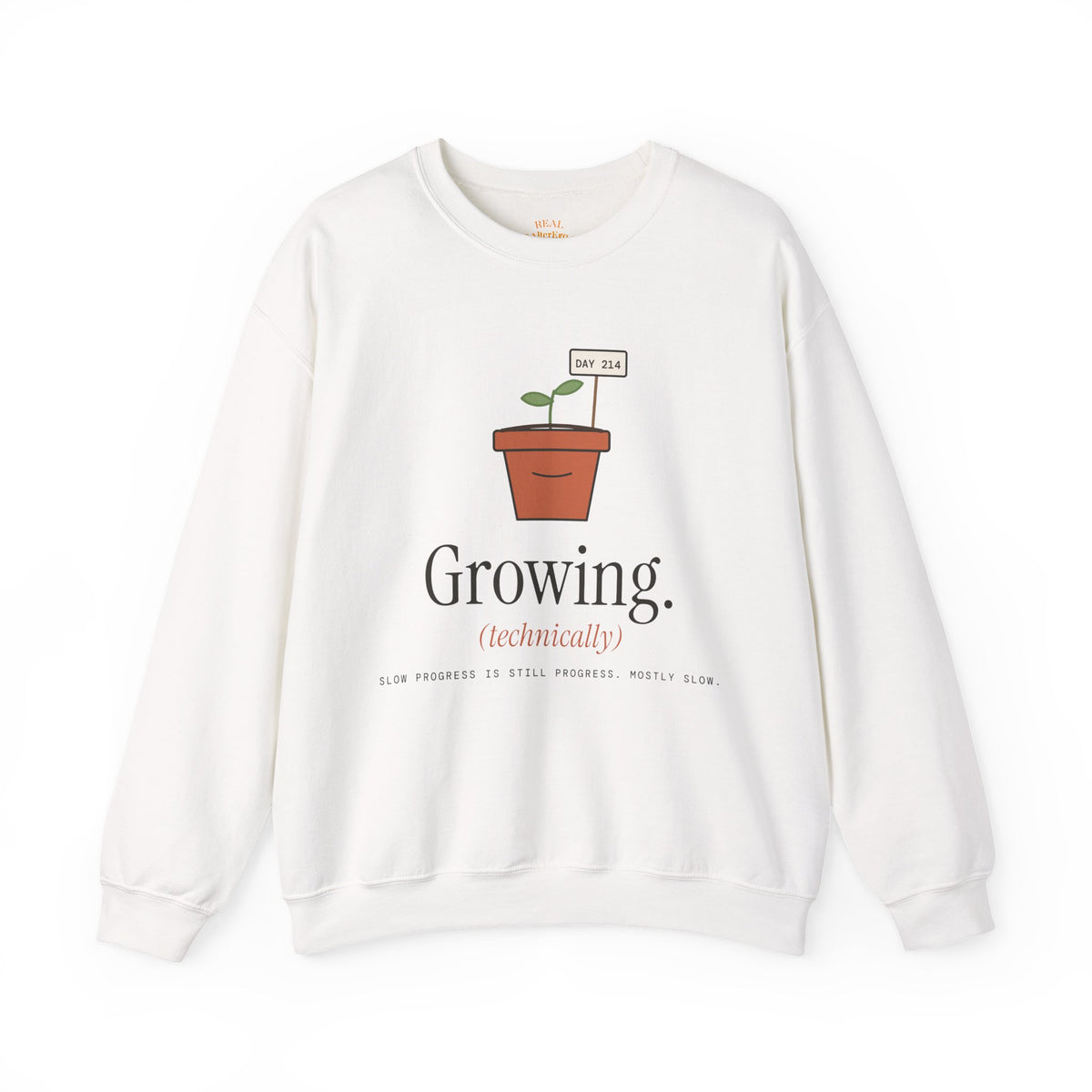 Growing (technically) Sweatshirt - Plant Pot Crewneck for Plant Lovers