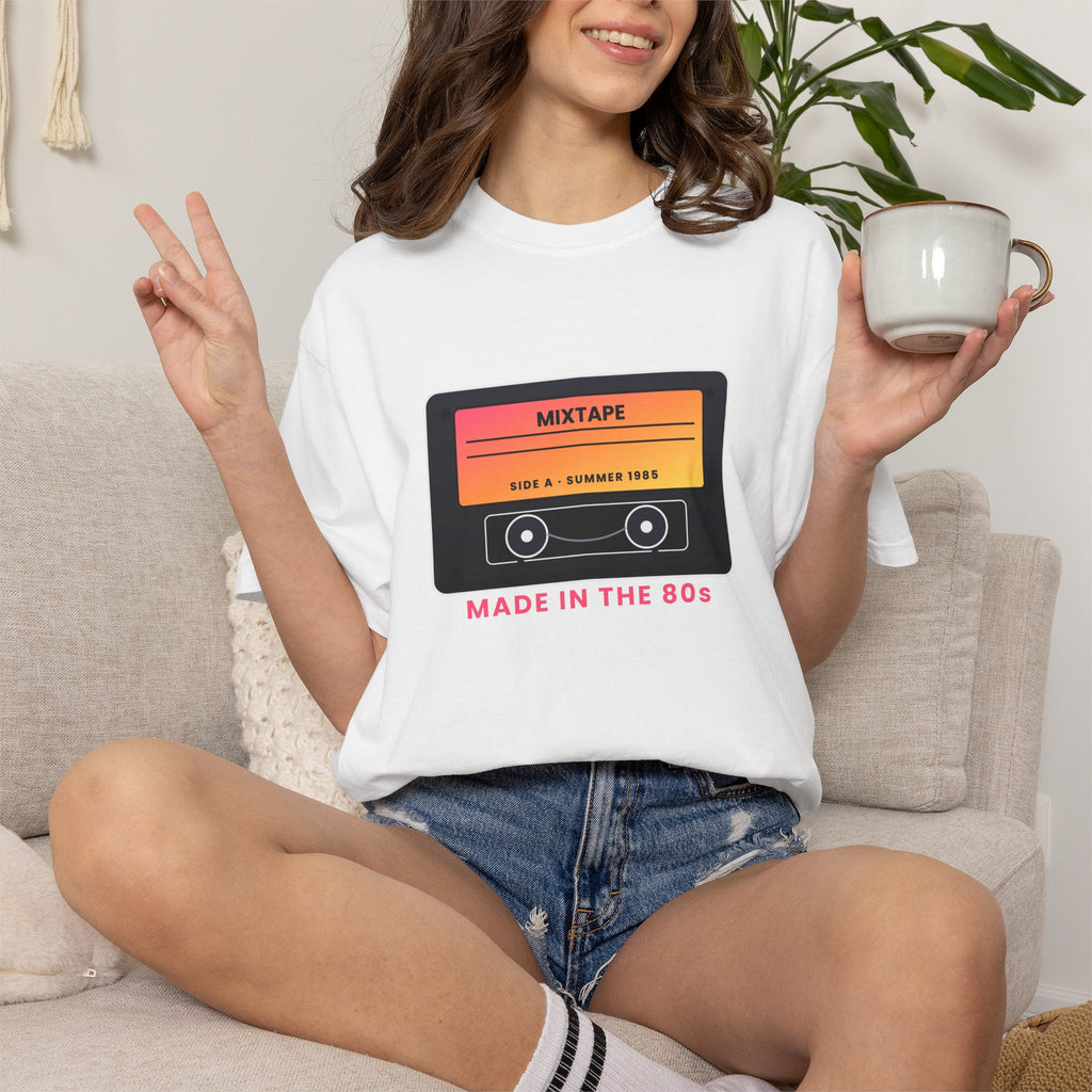 80s Mixtape T-Shirt — "Made in the 80s" Retro Cassette Tee