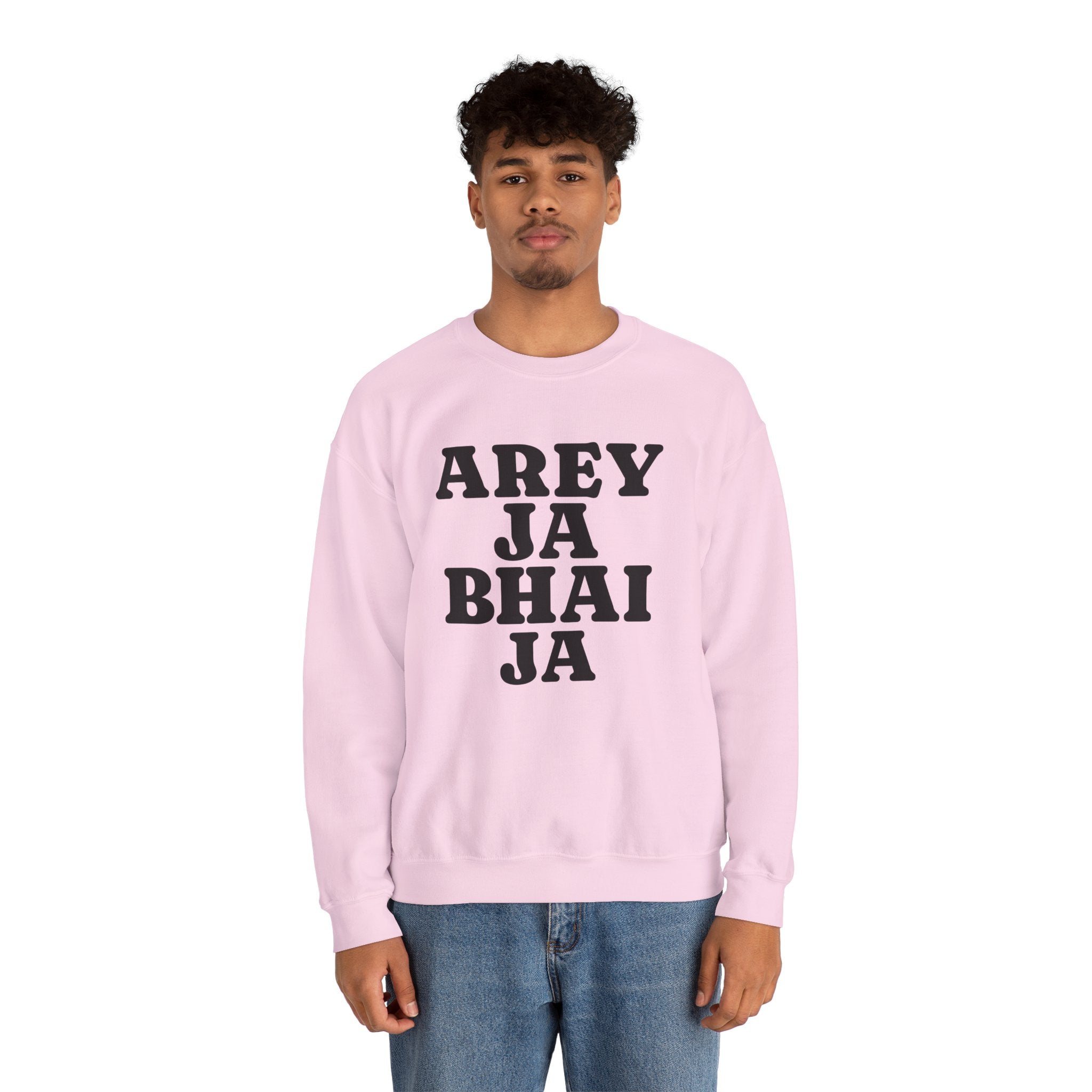 Hyderabadi Crewneck Sweatshirt – 'Arey Ja Bhai Ja' Bold Script
