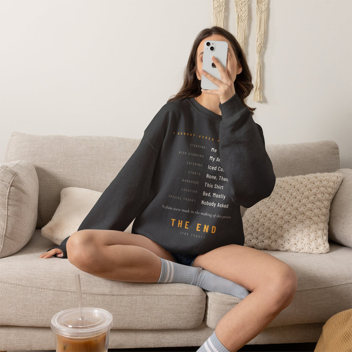 The End Minimalist Crewneck Sweatshirt