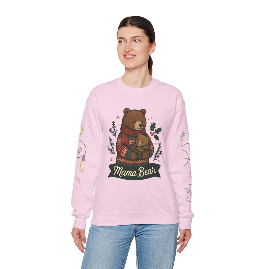 Christmas Lights Sleeve Crewneck Sweatshirt — Holiday Light-Up Sleeve Design