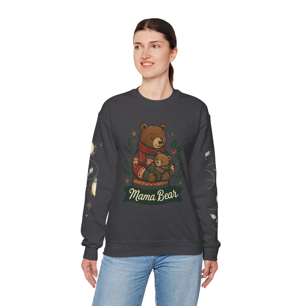 Christmas Lights Sleeve Crewneck Sweatshirt — Holiday Light-Up Sleeve Design