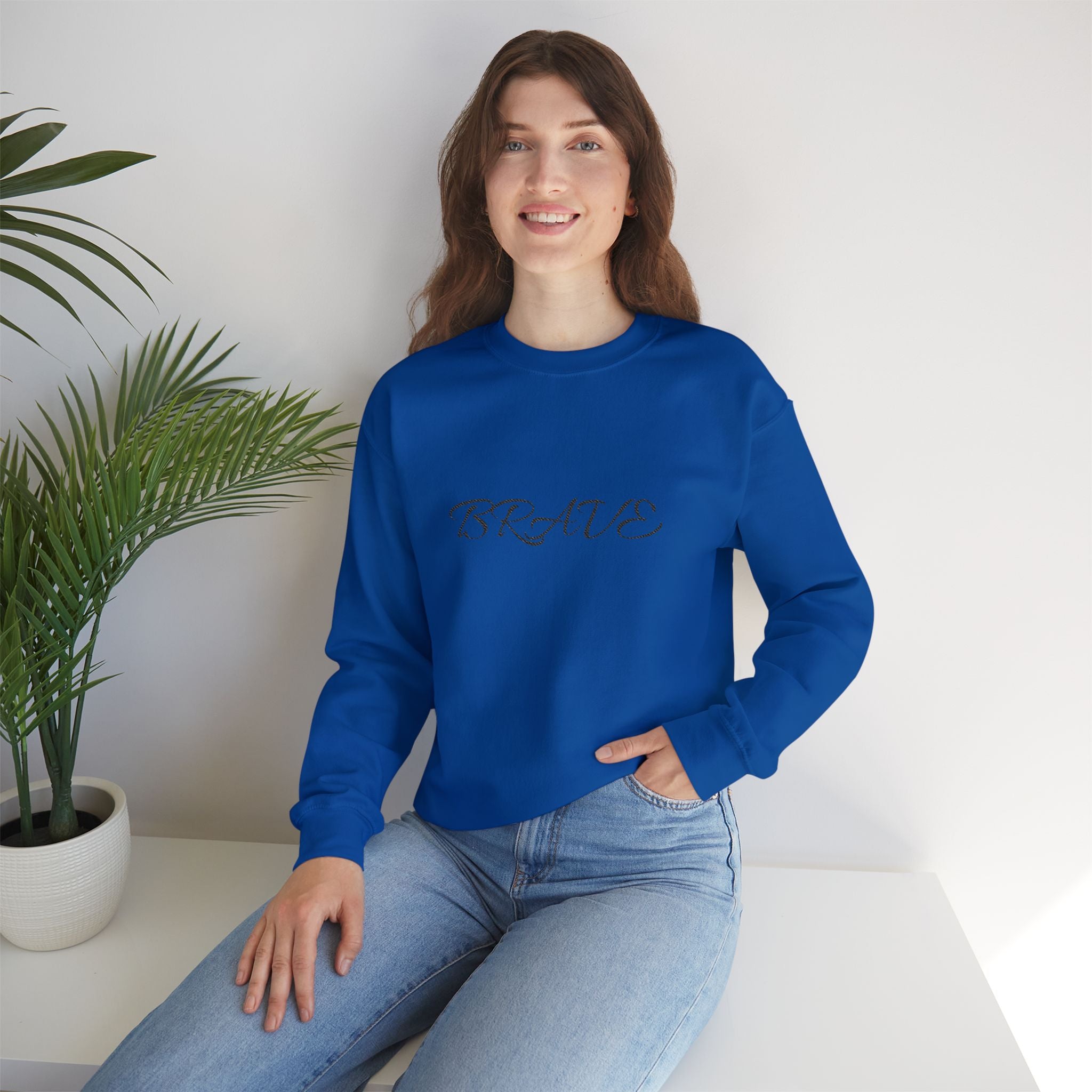 Brave Script Crewneck Sweatshirt