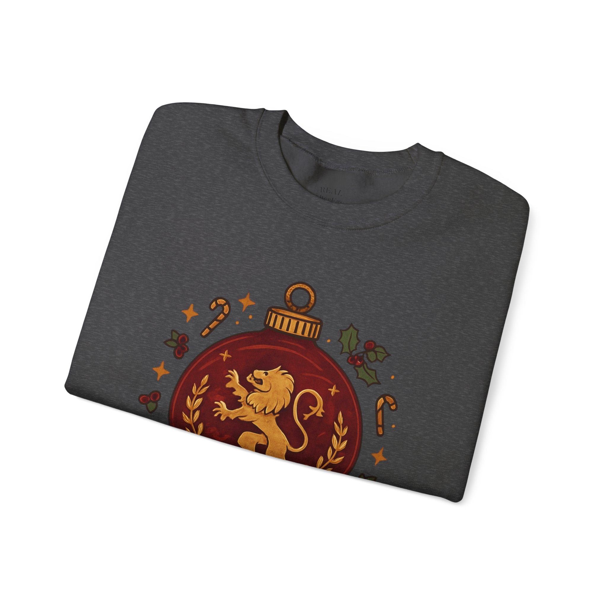 Gryffindor Holiday Sweatshirt — Festive Hogwarts Lion Crewneck