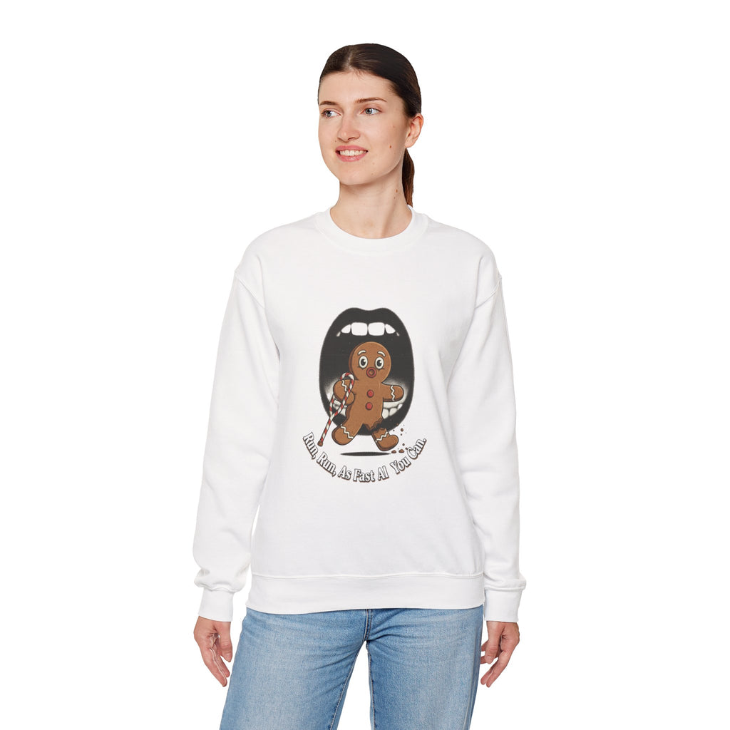 Gingerbread Bites Sweater — Funny "This Bites, So Pass Me the Milk" Crewneck