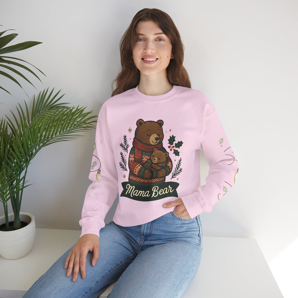 Christmas Lights Sleeve Crewneck Sweatshirt — Holiday Light-Up Sleeve Design