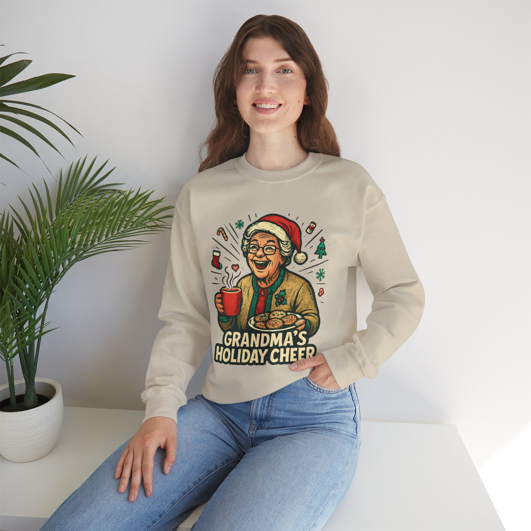 Grandma's Holiday Cheer Crewneck Sweatshirt