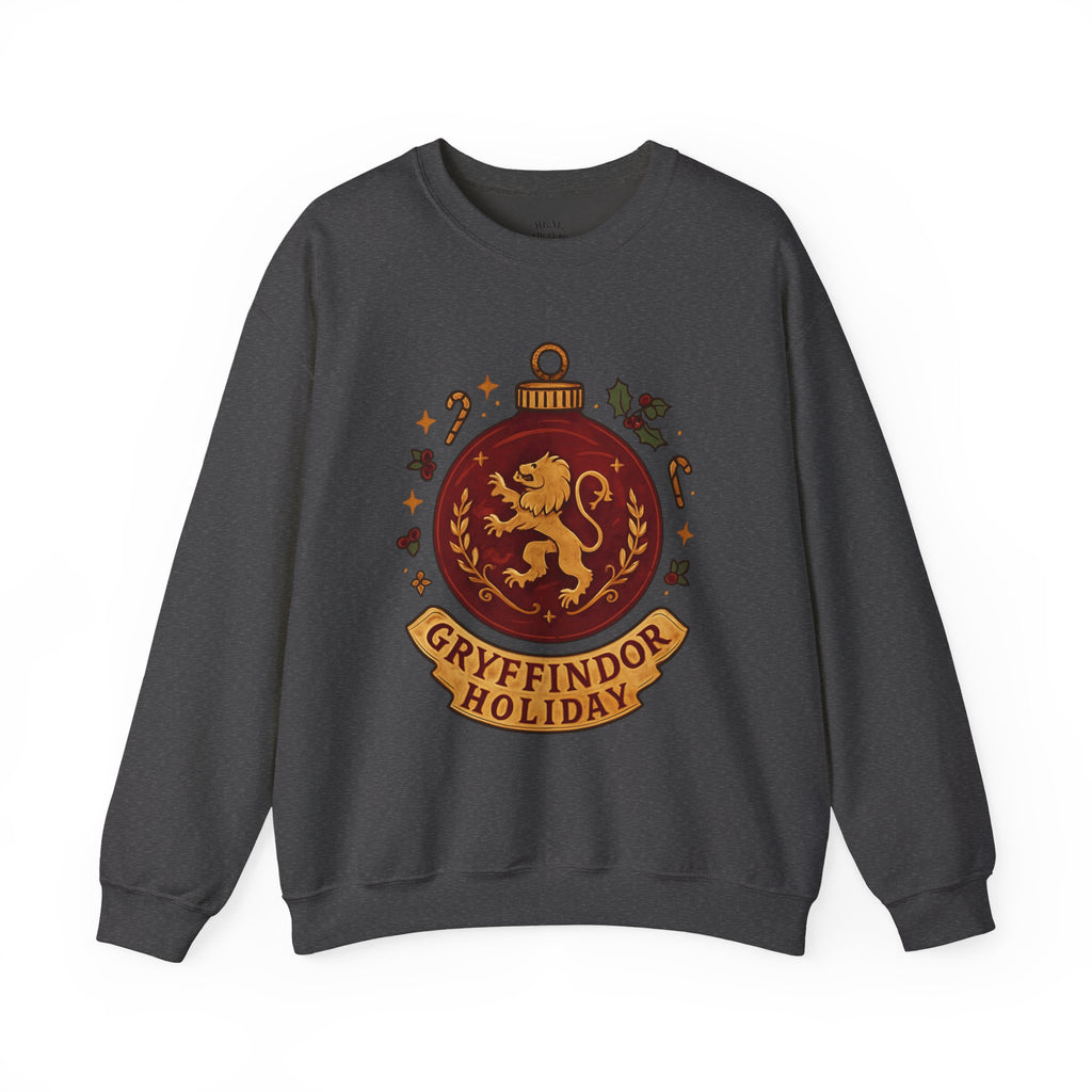 Gryffindor Holiday Sweatshirt — Festive Hogwarts Lion Crewneck