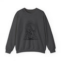 Lion Throne Crewneck Sweatshirt — Regal Lion Illustration Graphic