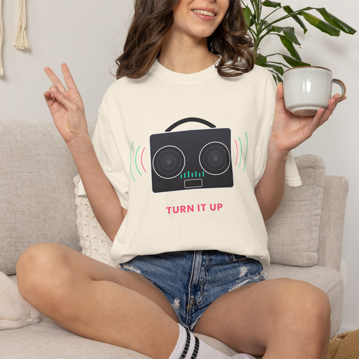 Boombox 'Turn It Up' T-Shirt