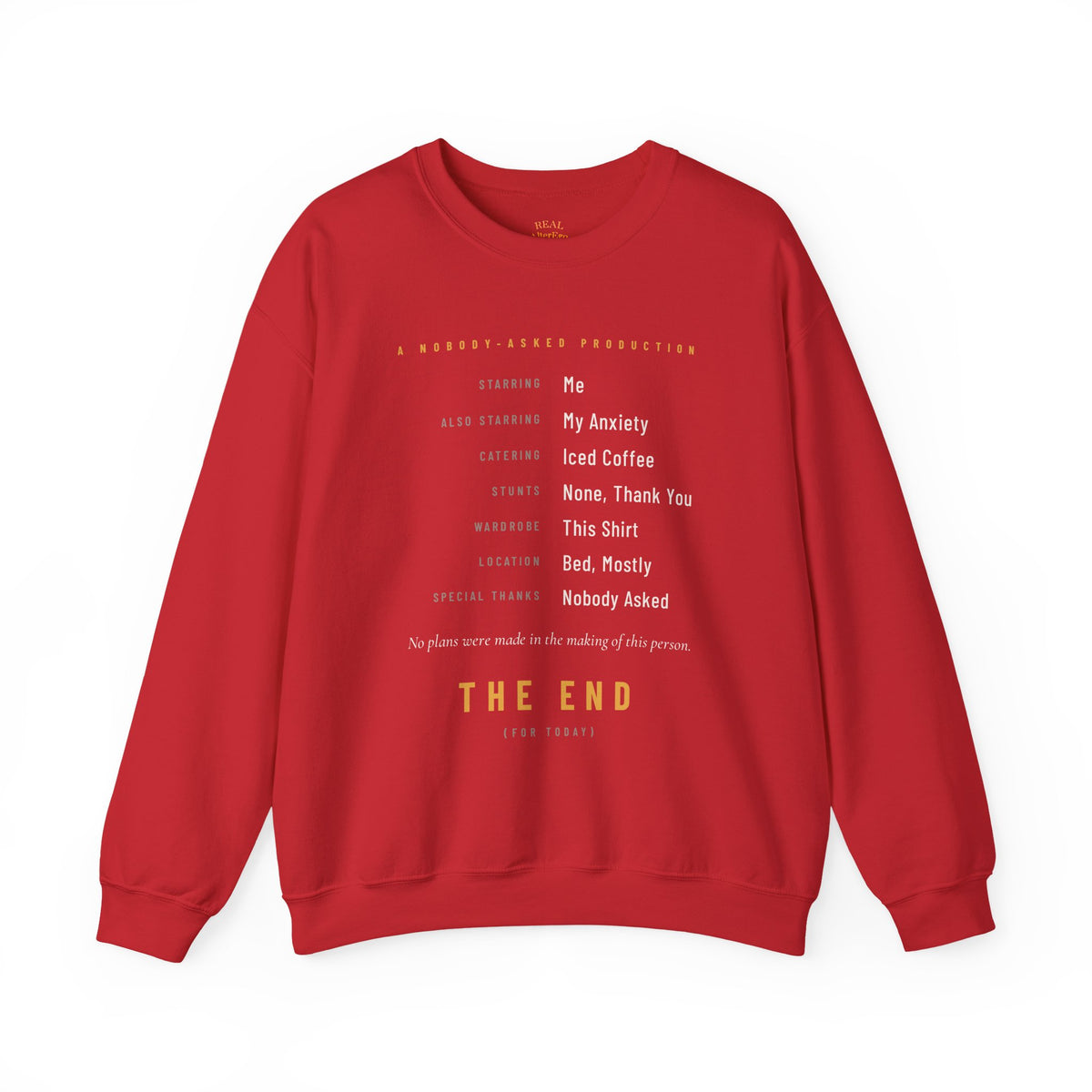 The End Minimalist Crewneck Sweatshirt
