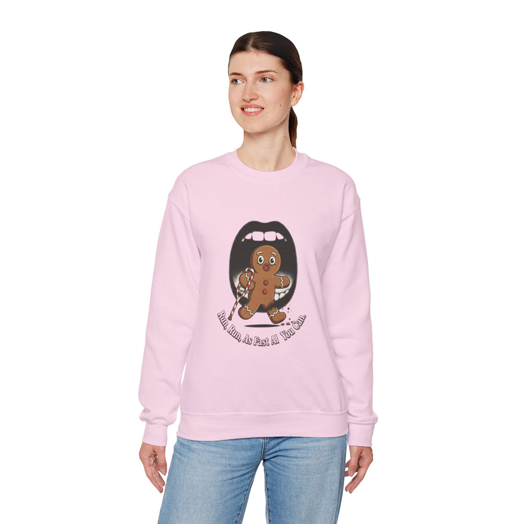 Gingerbread Bites Sweater — Funny "This Bites, So Pass Me the Milk" Crewneck