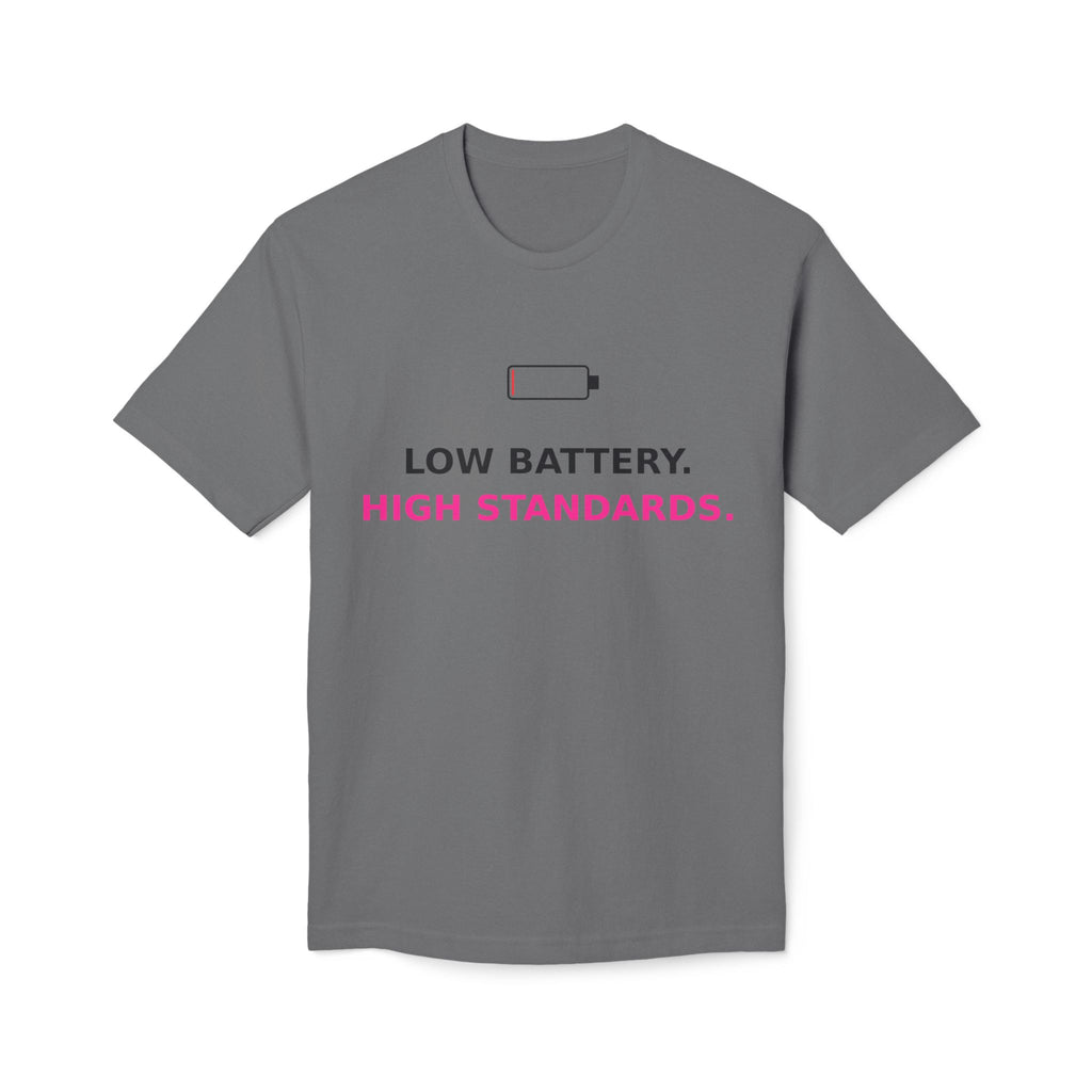 Low Battery, High Standards T-Shirt